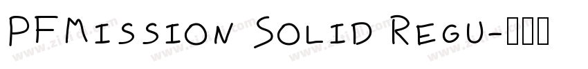 PFMission Solid Regu字体转换